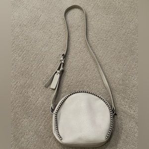 Sole Society Bone Leather Studded Round Crossbody Purse